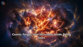 Cosmic Forges: Iron Structures Inside Dying Stars