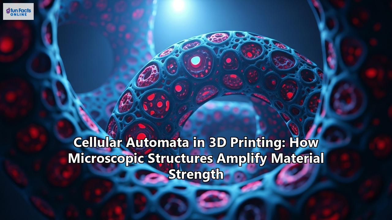 Cellular Automata in 3D Printing: How Microscopic Structures Amplify Material Strength