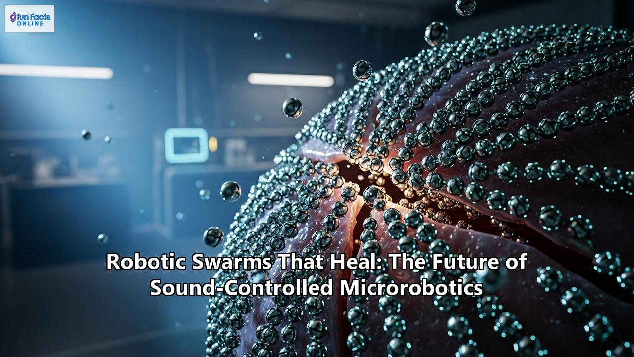 Robotic Swarms That Heal: The Future of Sound-Controlled Microrobotics