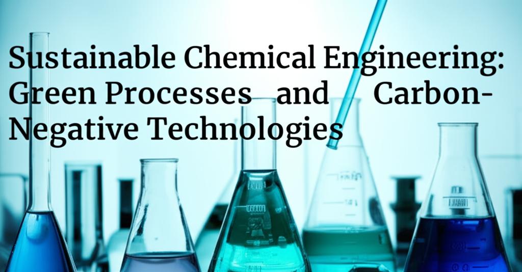 Sustainable Chemical Engineering: Green Processes and Carbon-Negative Technologies
