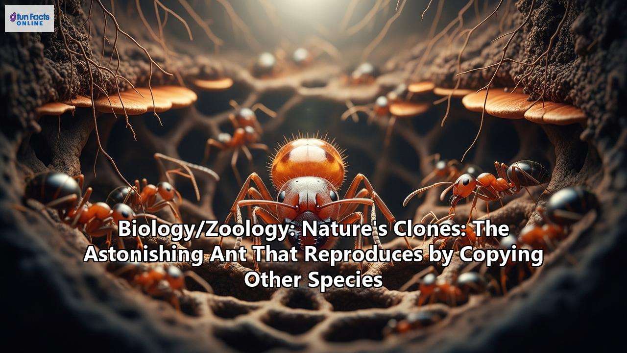 Biology/Zoology: Nature's Clones: The Astonishing Ant That Reproduces by Copying Other Species