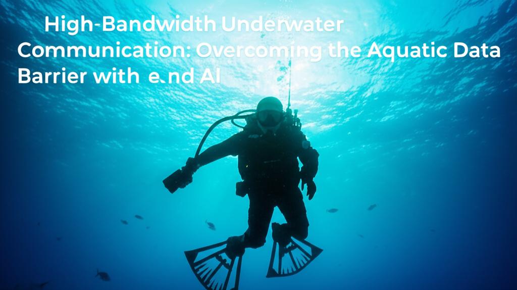 High-Bandwidth Underwater Communication: Overcoming the Aquatic Data Barrier with Light and AI