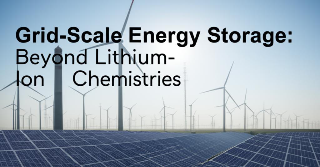 Grid-Scale Energy Storage: Beyond Lithium-Ion Chemistries
