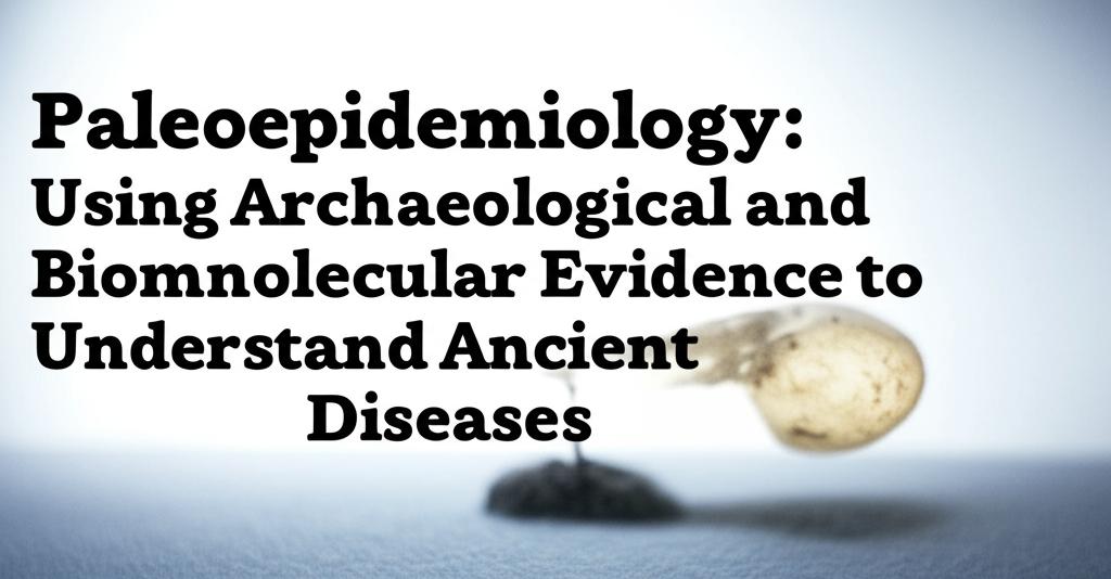 Paleoepidemiology: Using Archaeological and Biomolecular Evidence to Understand Ancient Diseases