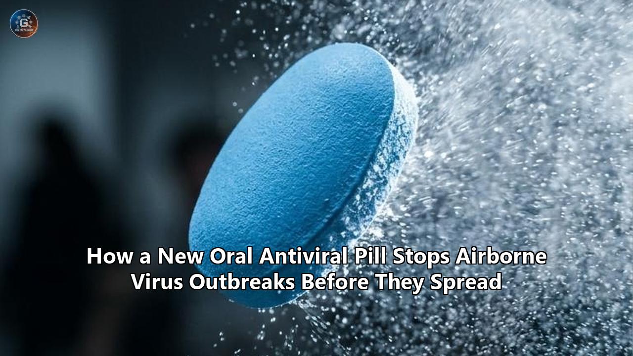 How a New Oral Antiviral Pill Stops Airborne Virus Outbreaks Before They Spread