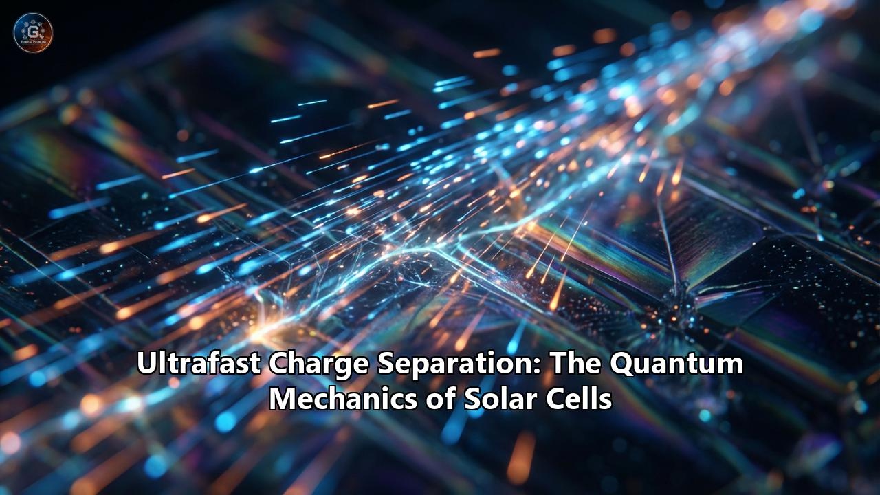 Ultrafast Charge Separation: The Quantum Mechanics of Solar Cells