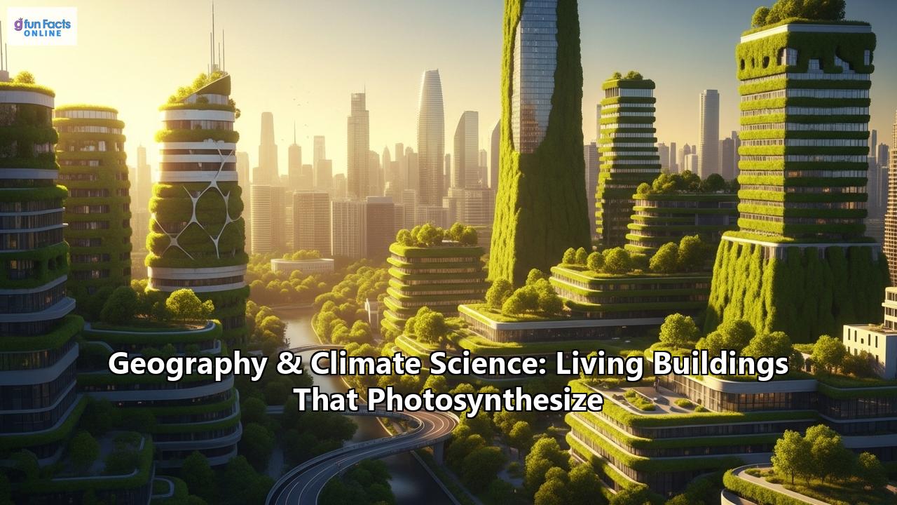 Geography & Climate Science: Living Buildings That Photosynthesize