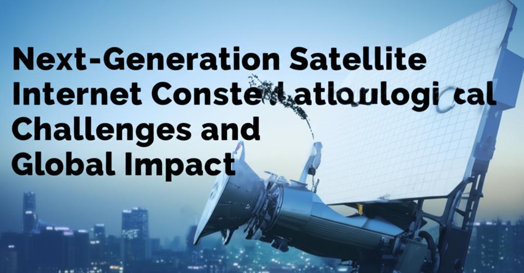 Next-Generation Satellite Internet Constellations: Technological Challenges and Global Impact