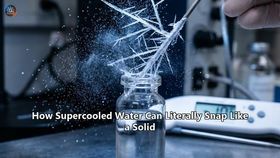 How Supercooled Water Can Literally Snap Like a Solid