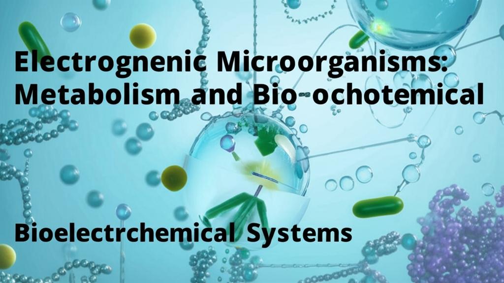 Electrogenic Microorganisms: Metabolism and Bioelectrochemical Systems