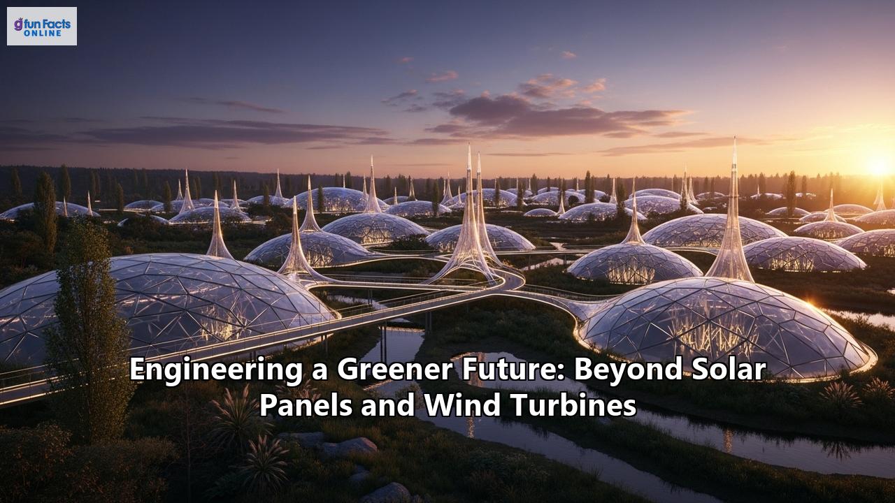 Engineering a Greener Future: Beyond Solar Panels and Wind Turbines