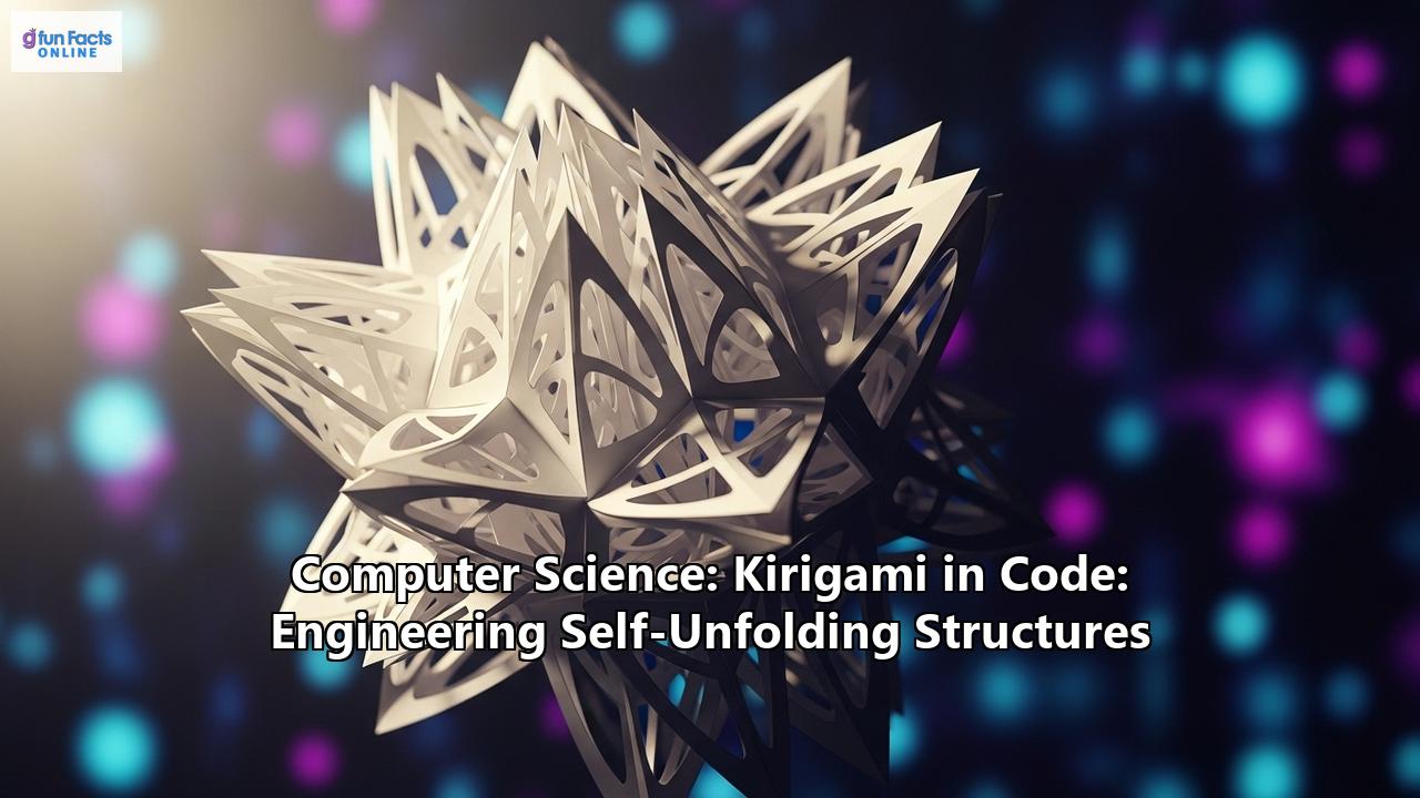 Computer Science: Kirigami in Code: Engineering Self-Unfolding Structures