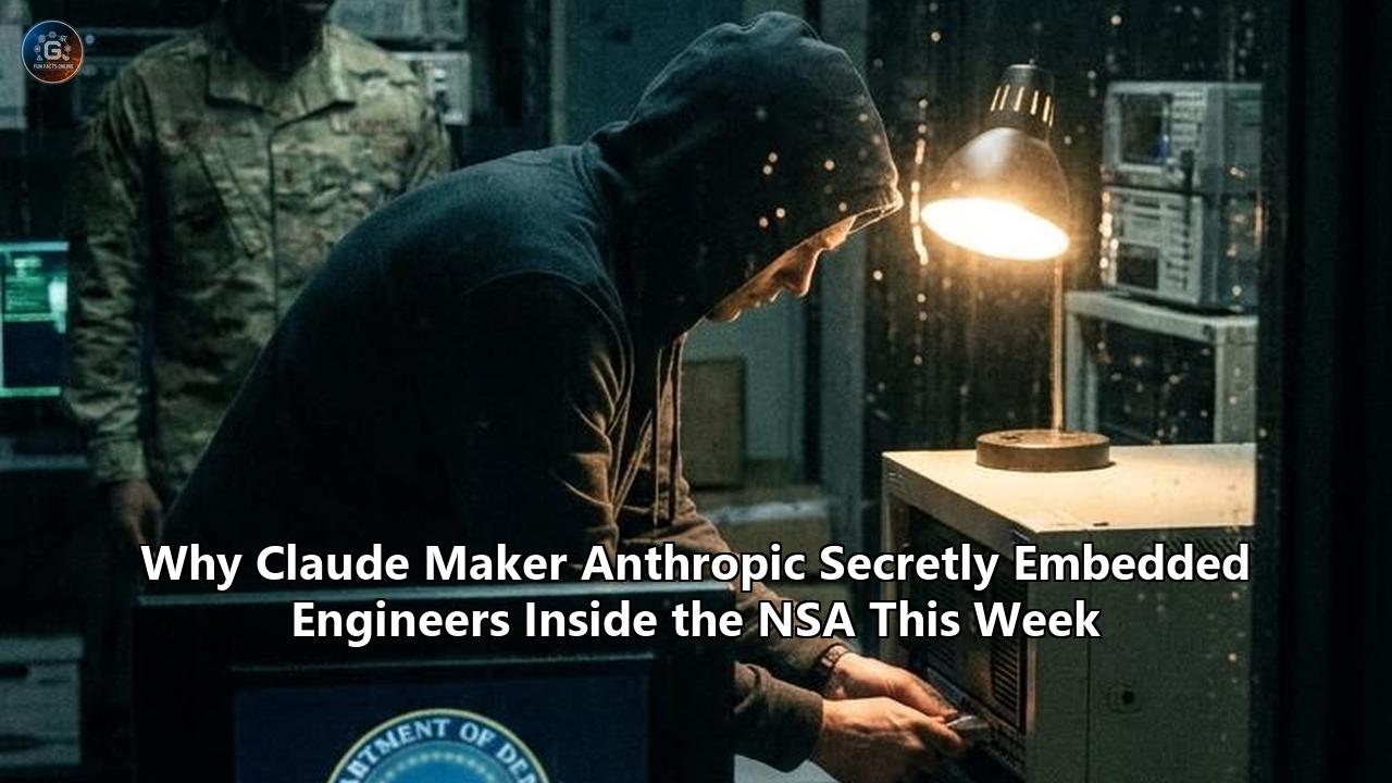 Why Claude Maker Anthropic Secretly Embedded Engineers Inside the NSA This Week