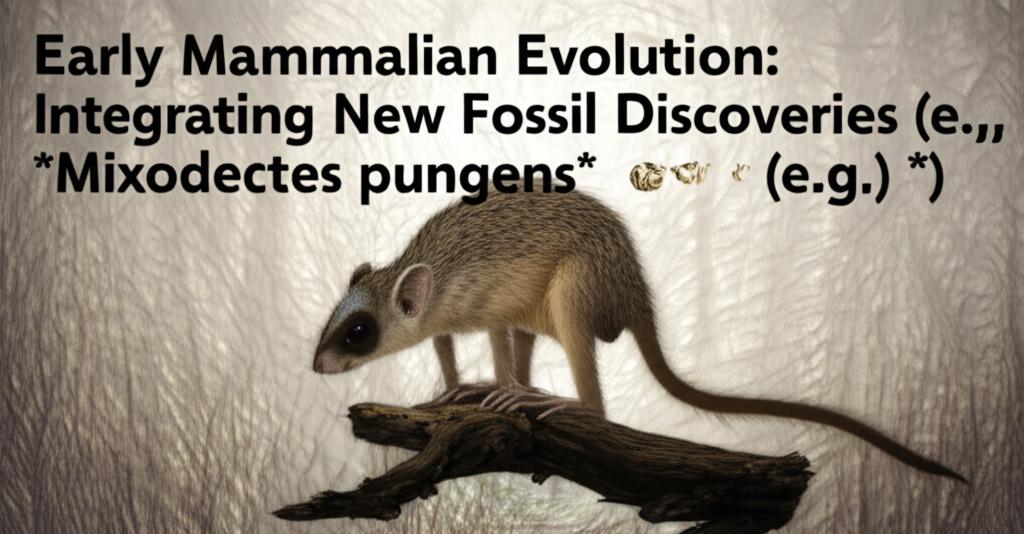 Early Mammalian Evolution: Integrating New Fossil Discoveries (e.g., *Mixodectes pungens*)