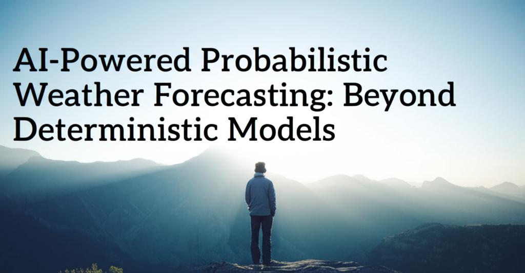 AI-Powered Probabilistic Weather Forecasting: Beyond Deterministic Models