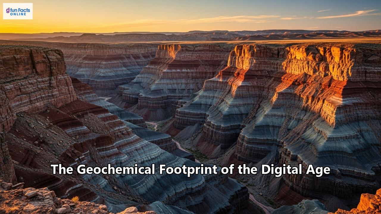 The Geochemical Footprint of the Digital Age
