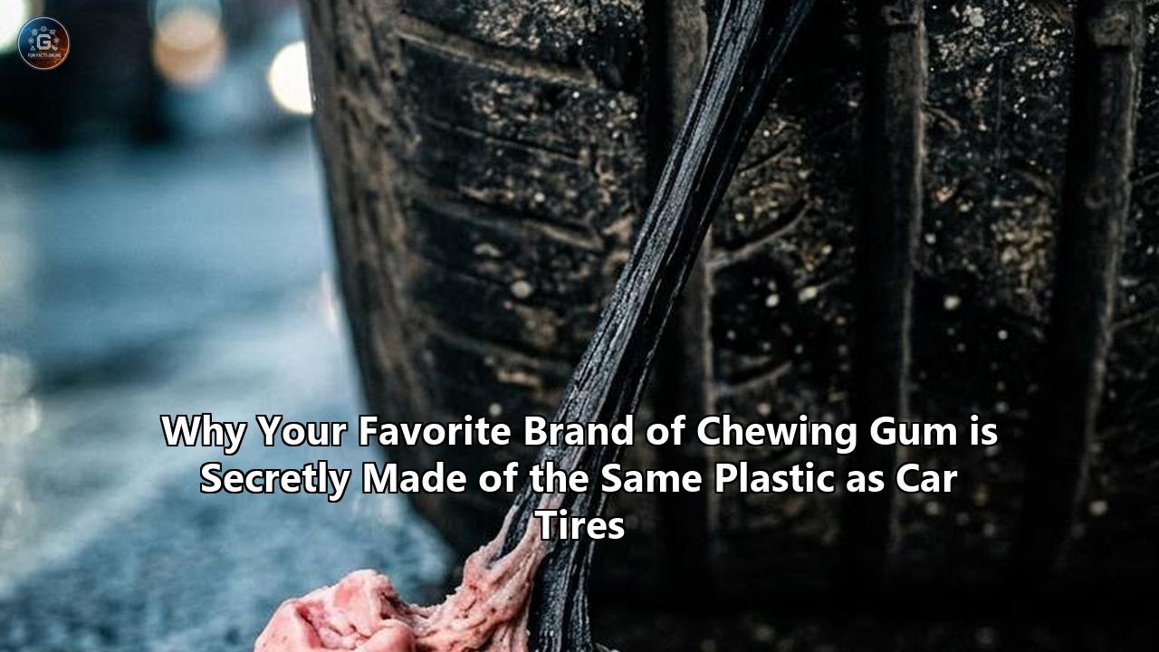 Why Your Favorite Brand of Chewing Gum is Secretly Made of the Same Plastic as Car Tires