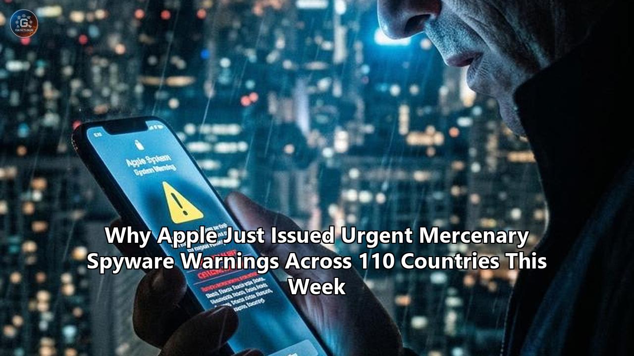 Why Apple Just Issued Urgent Mercenary Spyware Warnings Across 110 Countries This Week