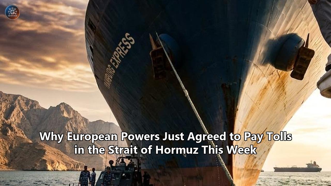 Why European Powers Just Agreed to Pay Tolls in the Strait of Hormuz This Week
