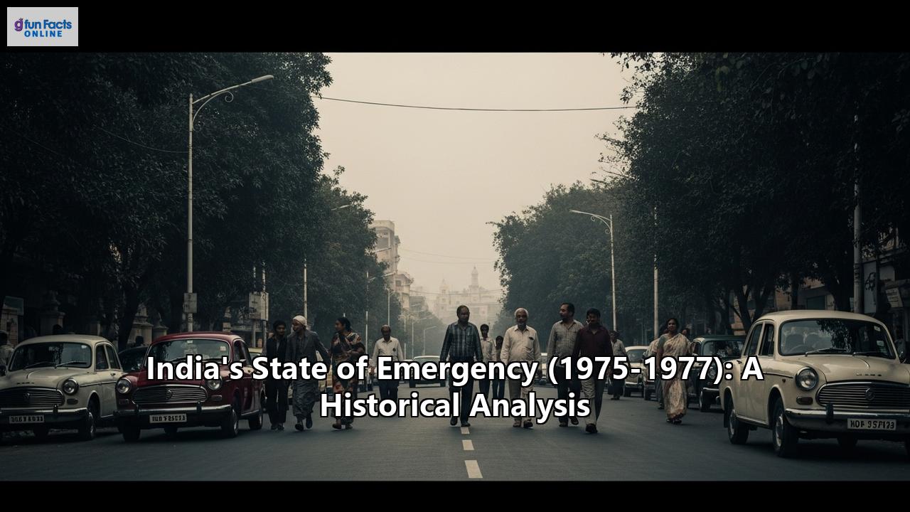India's State of Emergency (1975-1977): A Historical Analysis