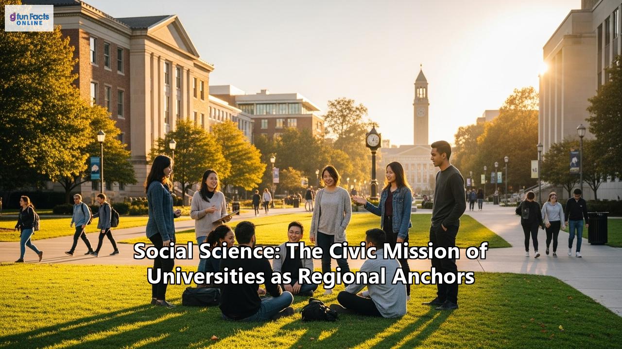 Social Science: The Civic Mission of Universities as Regional Anchors