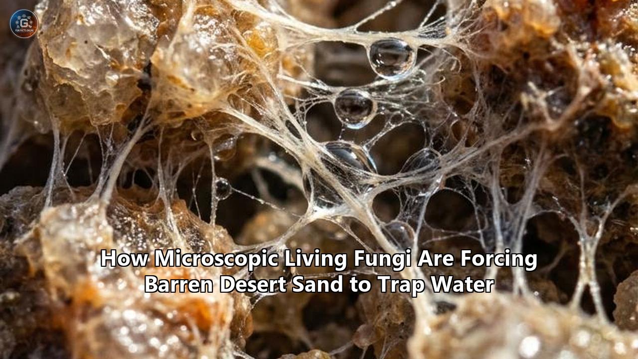 How Microscopic Living Fungi Are Forcing Barren Desert Sand to Trap Water