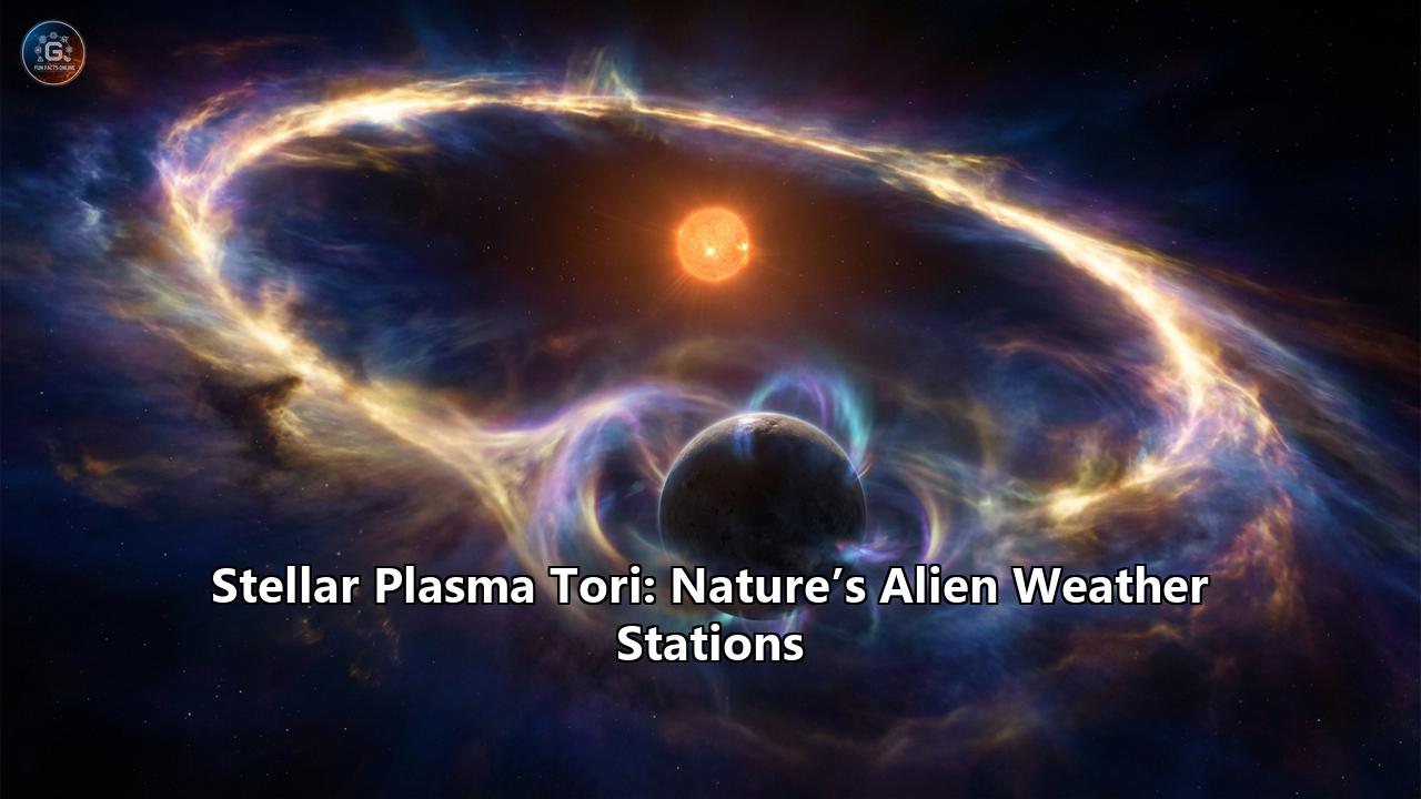 Stellar Plasma Tori: Nature’s Alien Weather Stations