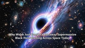 Why Webb Just Caught a Runaway Supermassive Black Hole Blasting Across Space Today