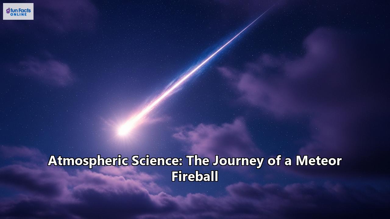Atmospheric Science: The Journey of a Meteor Fireball
