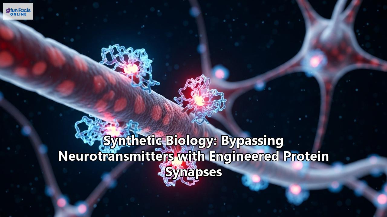 Synthetic Biology: Bypassing Neurotransmitters with Engineered Protein Synapses