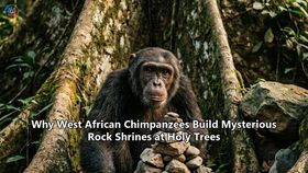 Why West African Chimpanzees Build Mysterious Rock Shrines at Holy Trees