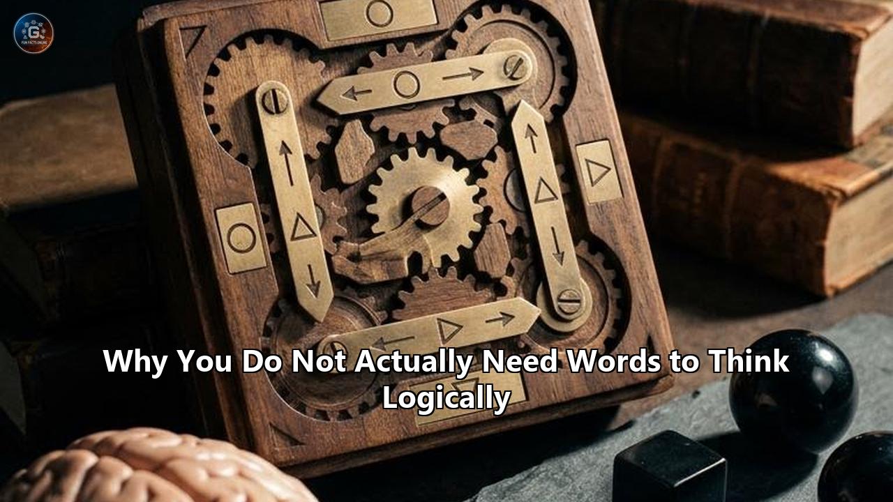 Why You Do Not Actually Need Words to Think Logically