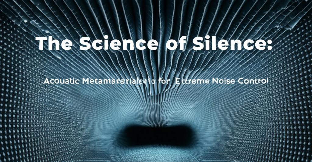 The Science of Silence: Acoustic Metamaterials for Extreme Noise Control
