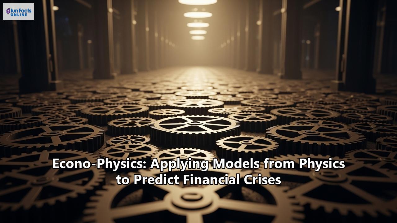 Econo-Physics: Applying Models from Physics to Predict Financial Crises