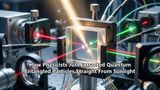How Physicists Just Extracted Quantum Entangled Particles Straight From Sunlight
