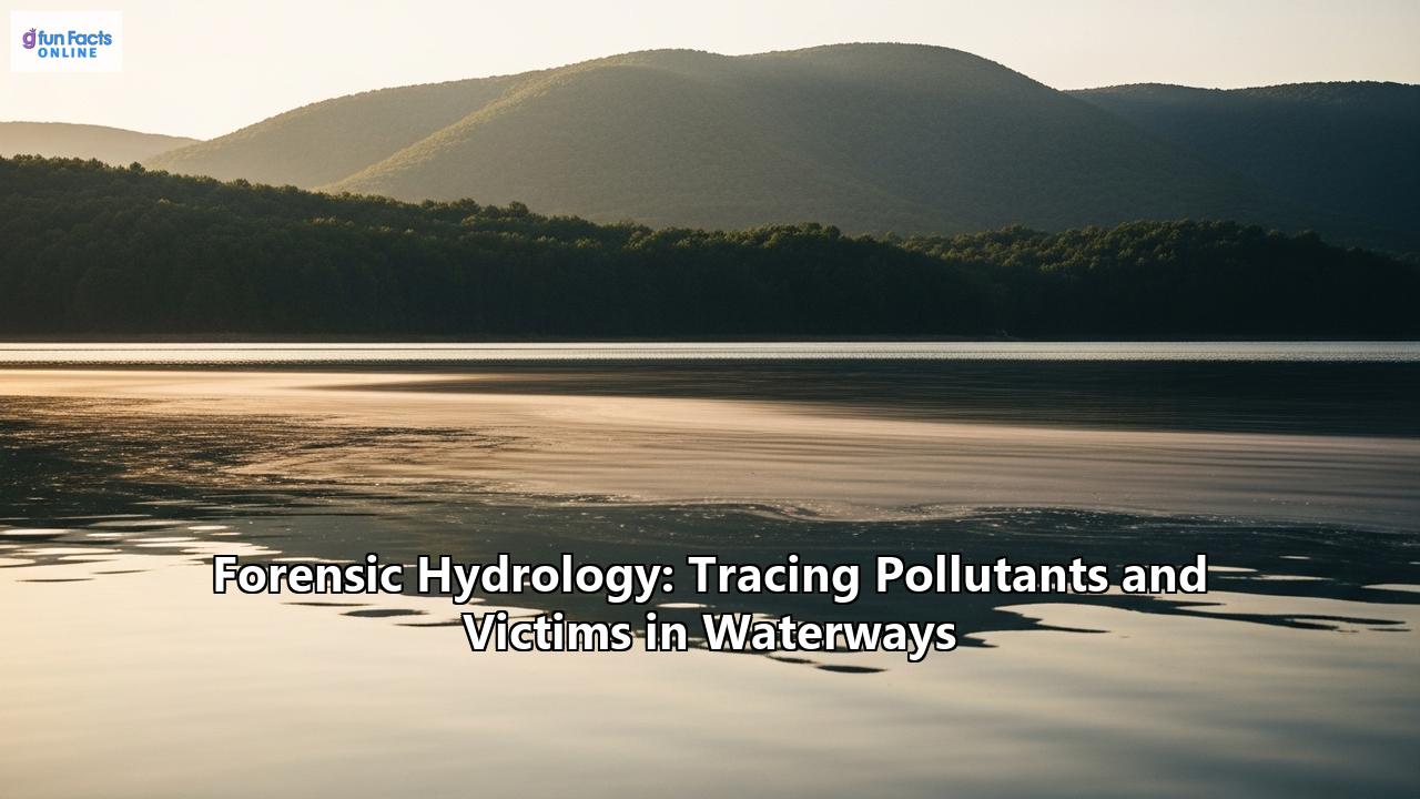 Forensic Hydrology: Tracing Pollutants and Victims in Waterways