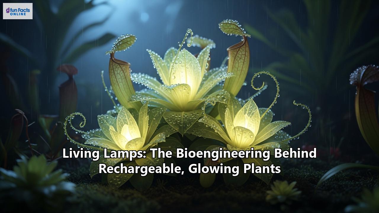 Living Lamps: The Bioengineering Behind Rechargeable, Glowing Plants