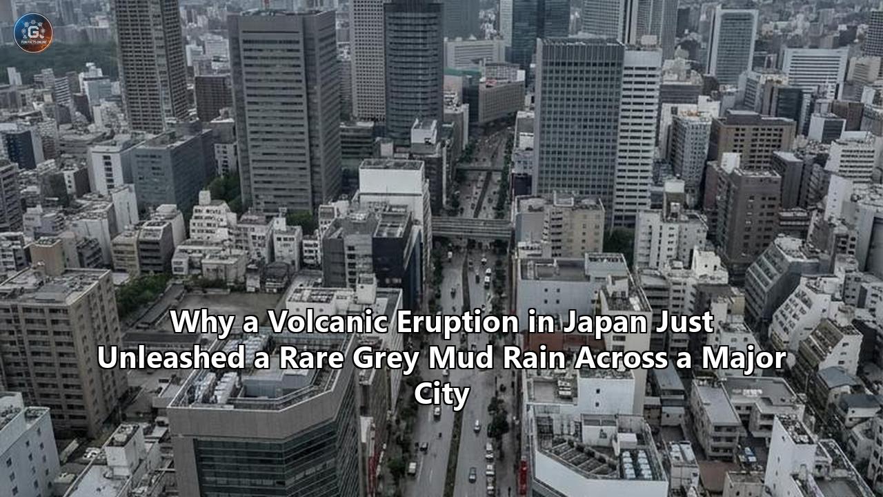 Why a Volcanic Eruption in Japan Just Unleashed a Rare Grey Mud Rain Across a Major City