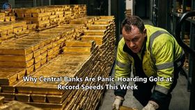 Why Central Banks Are Panic-Hoarding Gold at Record Speeds This Week