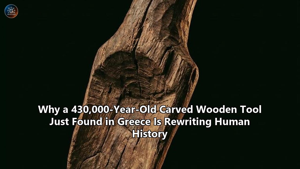 Why a 430,000-Year-Old Carved Wooden Tool Just Found in Greece Is Rewriting Human History