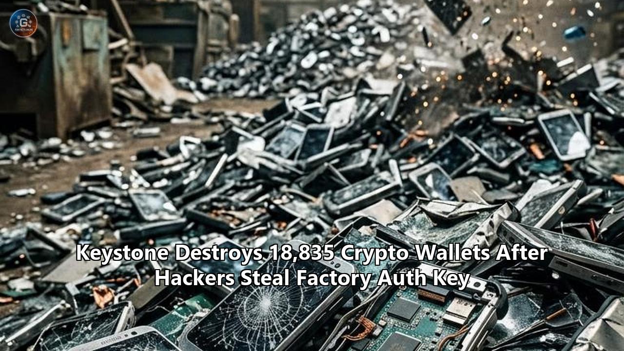 Keystone Destroys 18,835 Crypto Wallets After Hackers Steal Factory Auth Key