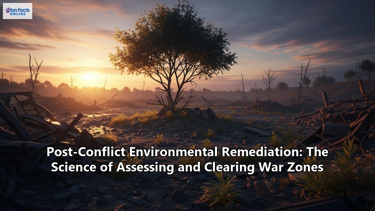 Post-Conflict Environmental Remediation: The Science of Assessing and Clearing War Zones