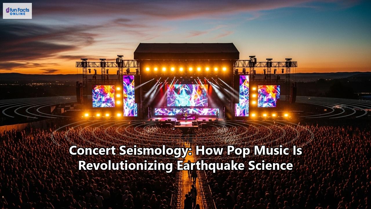 Concert Seismology: How Pop Music Is Revolutionizing Earthquake Science
