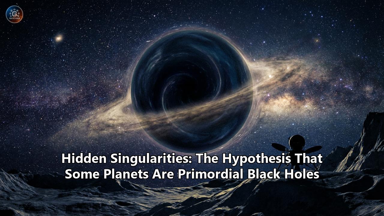 Hidden Singularities: The Hypothesis That Some Planets Are Primordial Black Holes