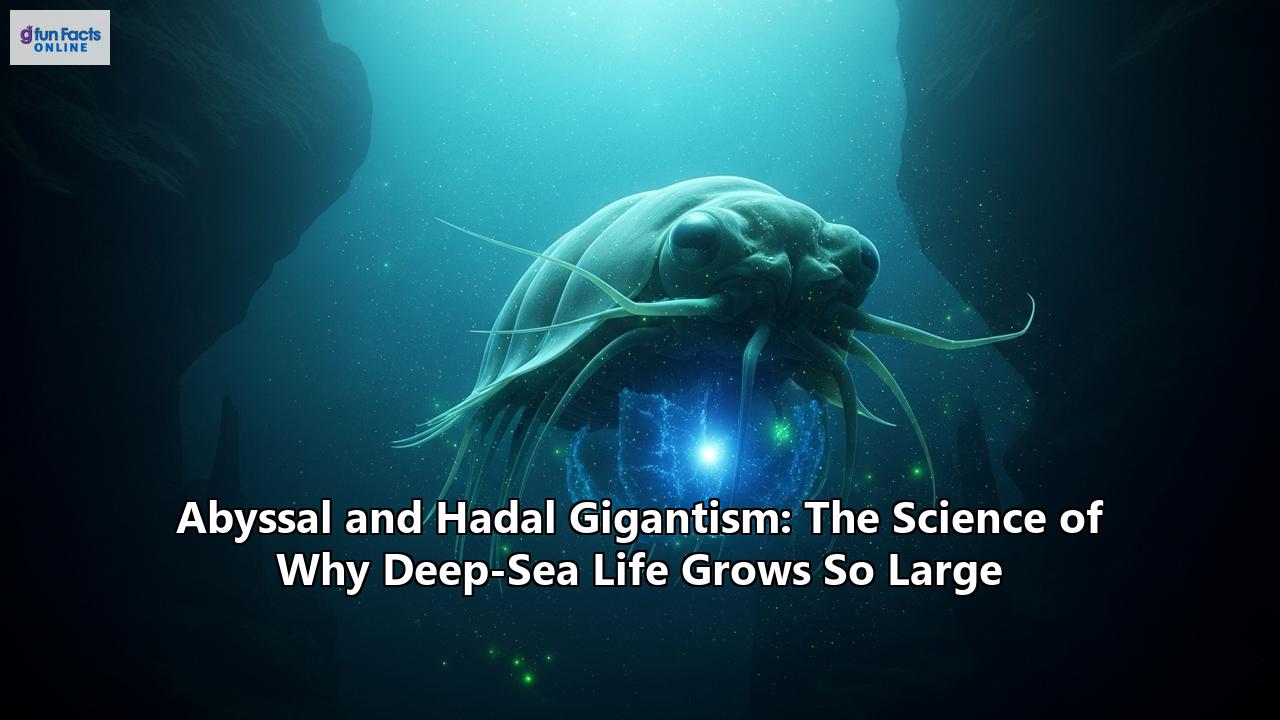 Abyssal and Hadal Gigantism: The Science of Why Deep-Sea Life Grows So Large
