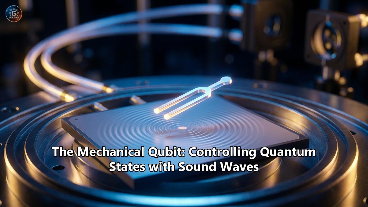 The Mechanical Qubit: Controlling Quantum States with Sound Waves