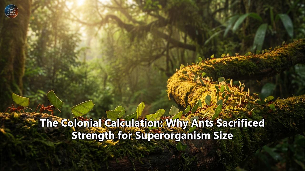 The Colonial Calculation: Why Ants Sacrificed Strength for Superorganism Size