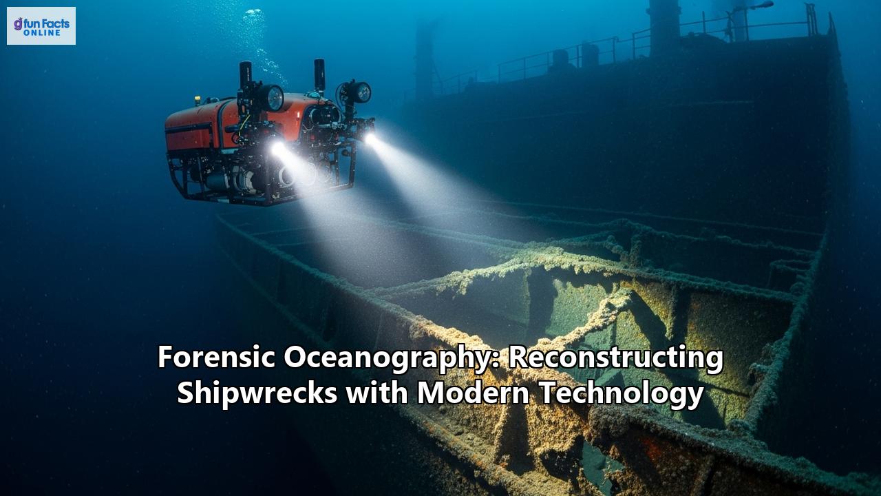 Forensic Oceanography: Reconstructing Shipwrecks with Modern Technology