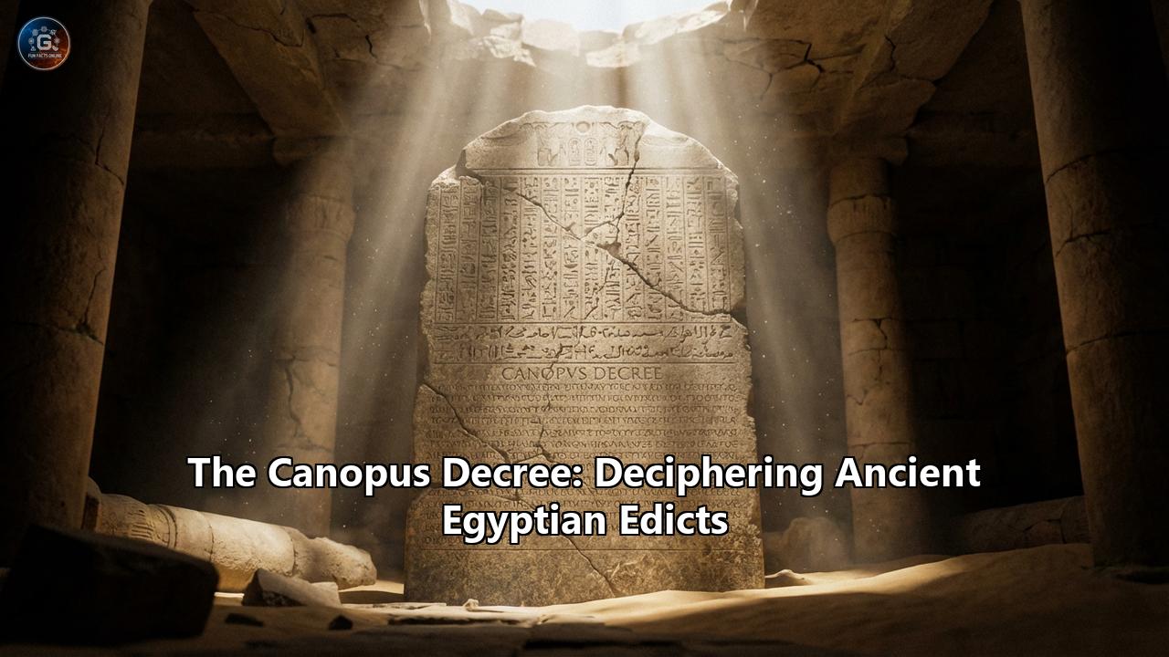 The Canopus Decree: Deciphering Ancient Egyptian Edicts