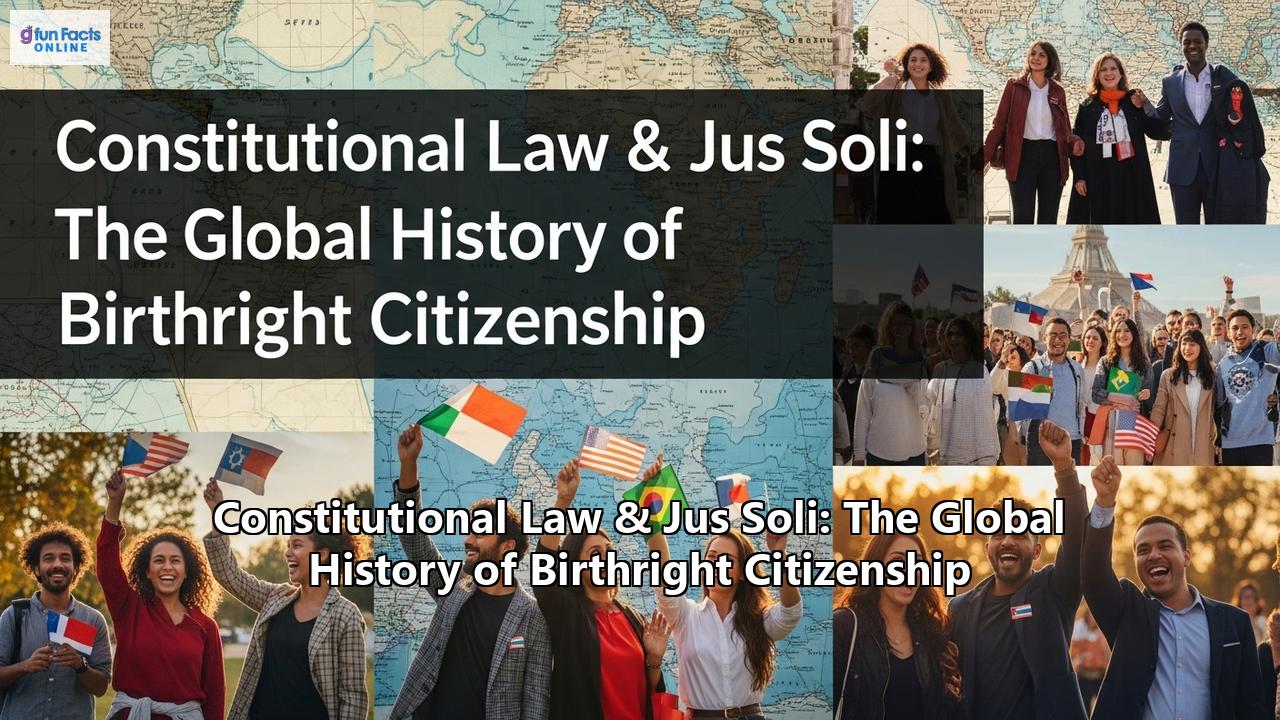 Constitutional Law & Jus Soli: The Global History of Birthright Citizenship
